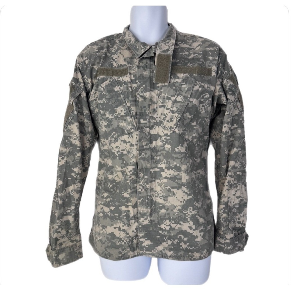 Propper ACU Combat Uniform Coat Men Medium Long Digital Camo‎ Ripstop Jacket